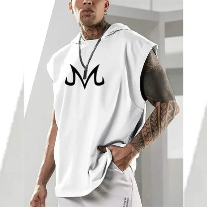 Quick-Dry Bodybuilding Anime Print Vest