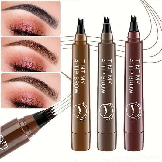 4 Head Liquid Eyebrow Pencil