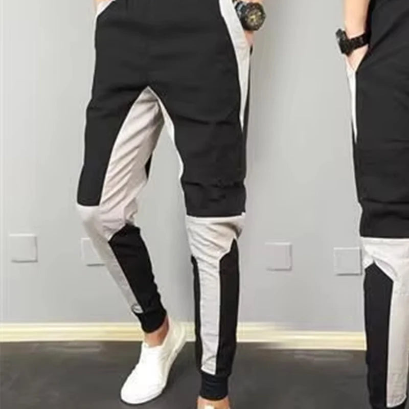Slim Splicing Elastic Trouser