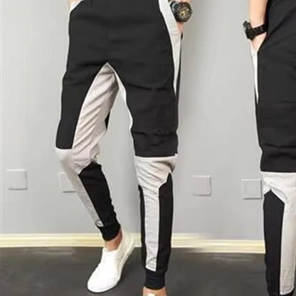 Slim Splicing Elastic Trouser
