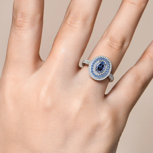 Oval Moissanite Ring