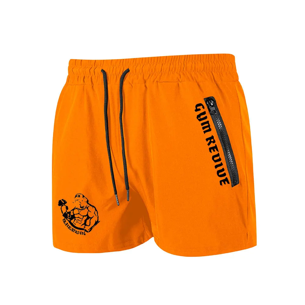 Double Zipper Pocket Training Shorts