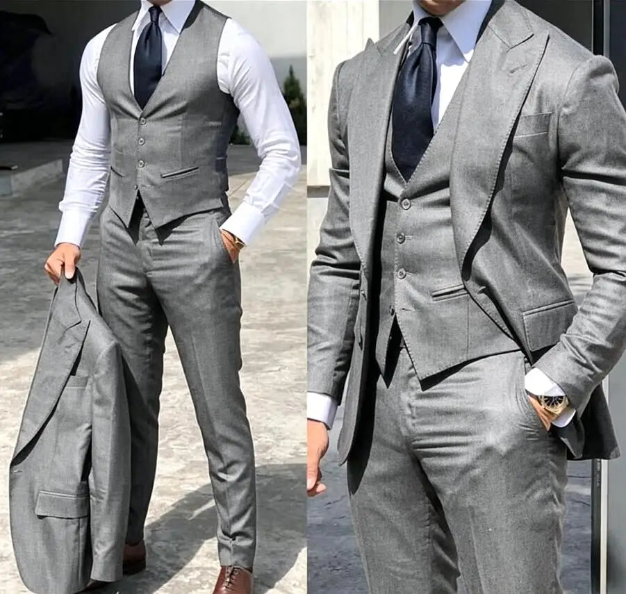 Classy Wedding Tuxedos Slim Suit