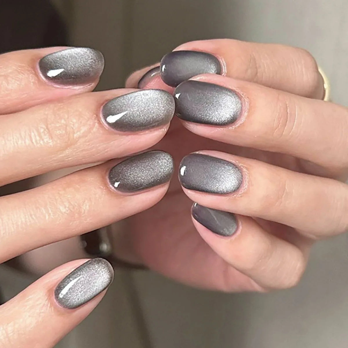 Glossy Square Press-On Nails