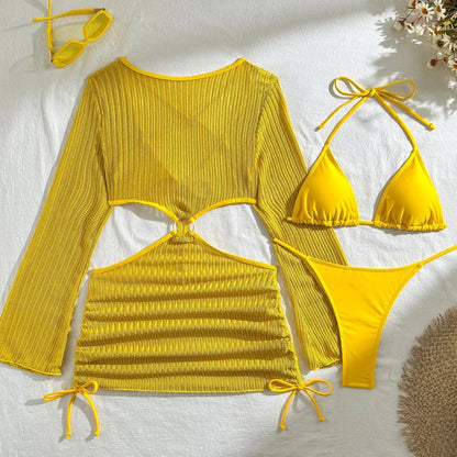 Sheer Beach Bikini Set