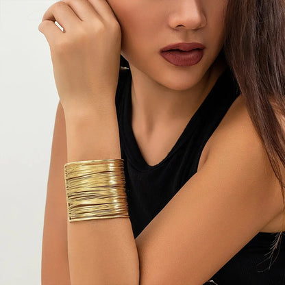 Vintage Geometric Cuff Bracelet