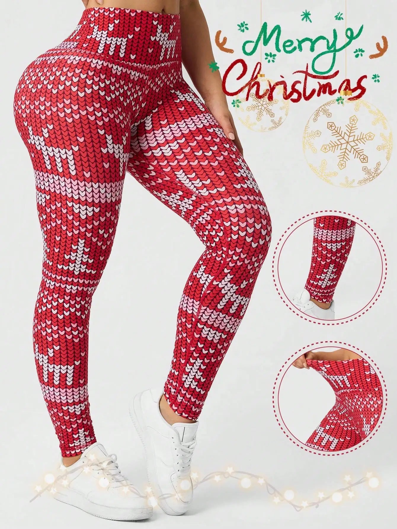 Christmas Print Holiday Leggings