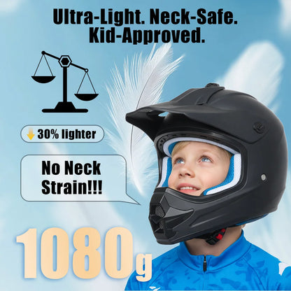 Roozo Lightweight Youth Motocross Helmet