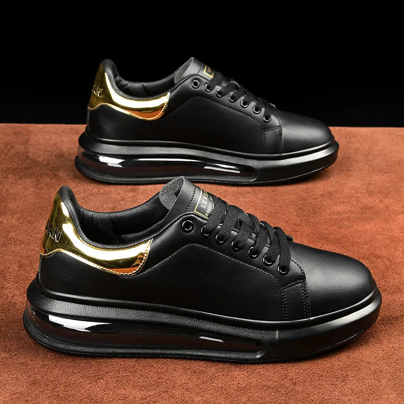 Solid Microfiber Racing Trainers