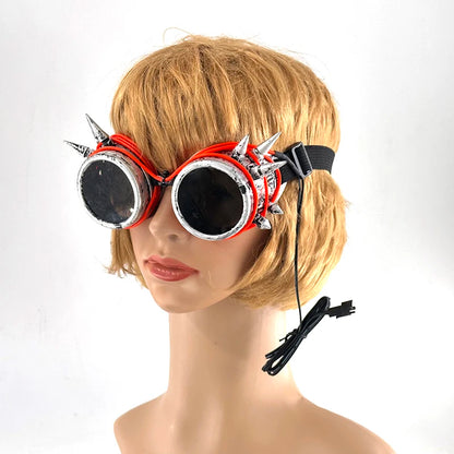 LED Steampunk Party Glasses