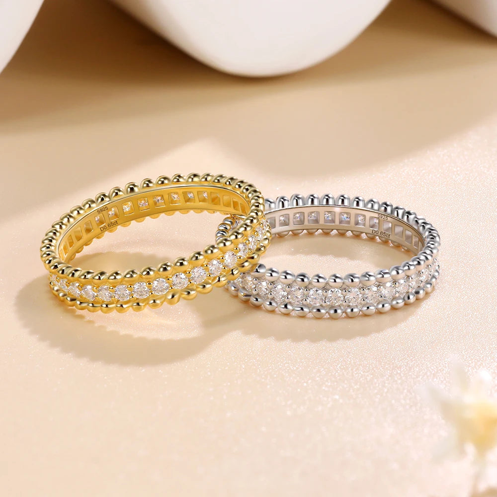 Love Moissanite Band Ring