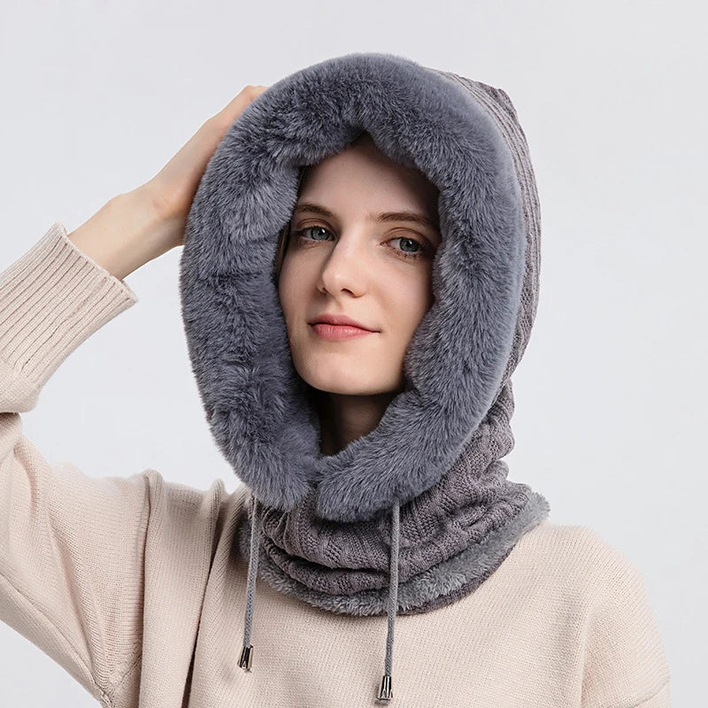 Knitted Windproof Ski Cap