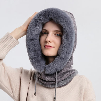 Knitted Windproof Ski Cap