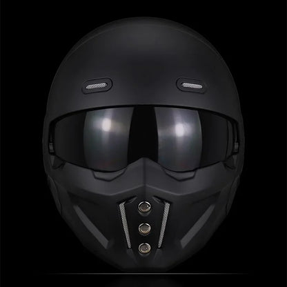 Half-Open Retro Locomotive-Style Helmet