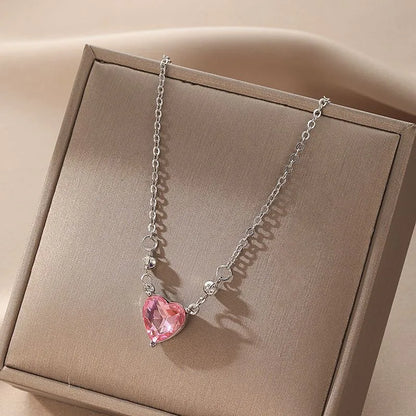 Zircon Clavicle Chain Necklace