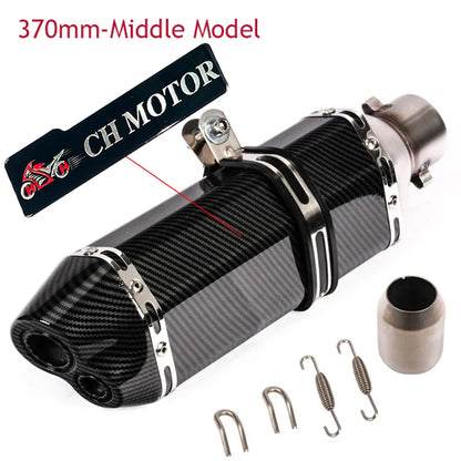 Universal 51mm Escape Moto Exhaust Muffler Tube