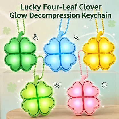 Clover Keycap Keychain LED Clicker