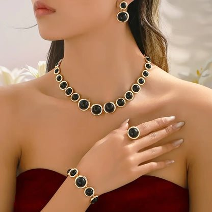 Metal Sphere Jewelry Set