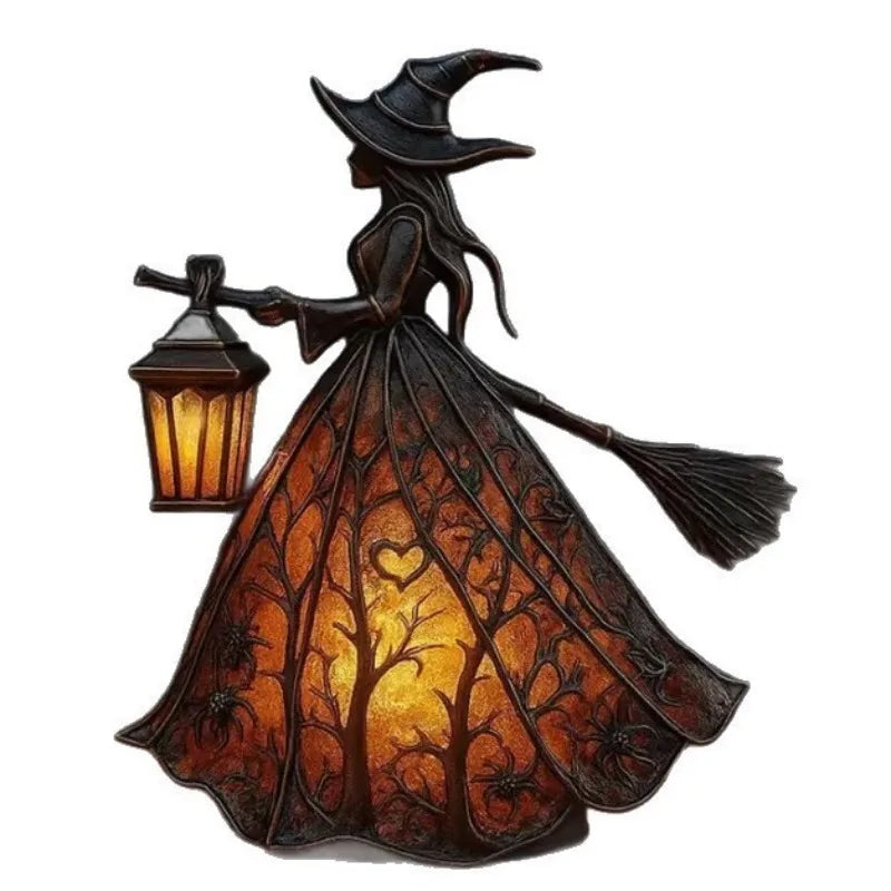 Gothic Witch Lamp Decor
