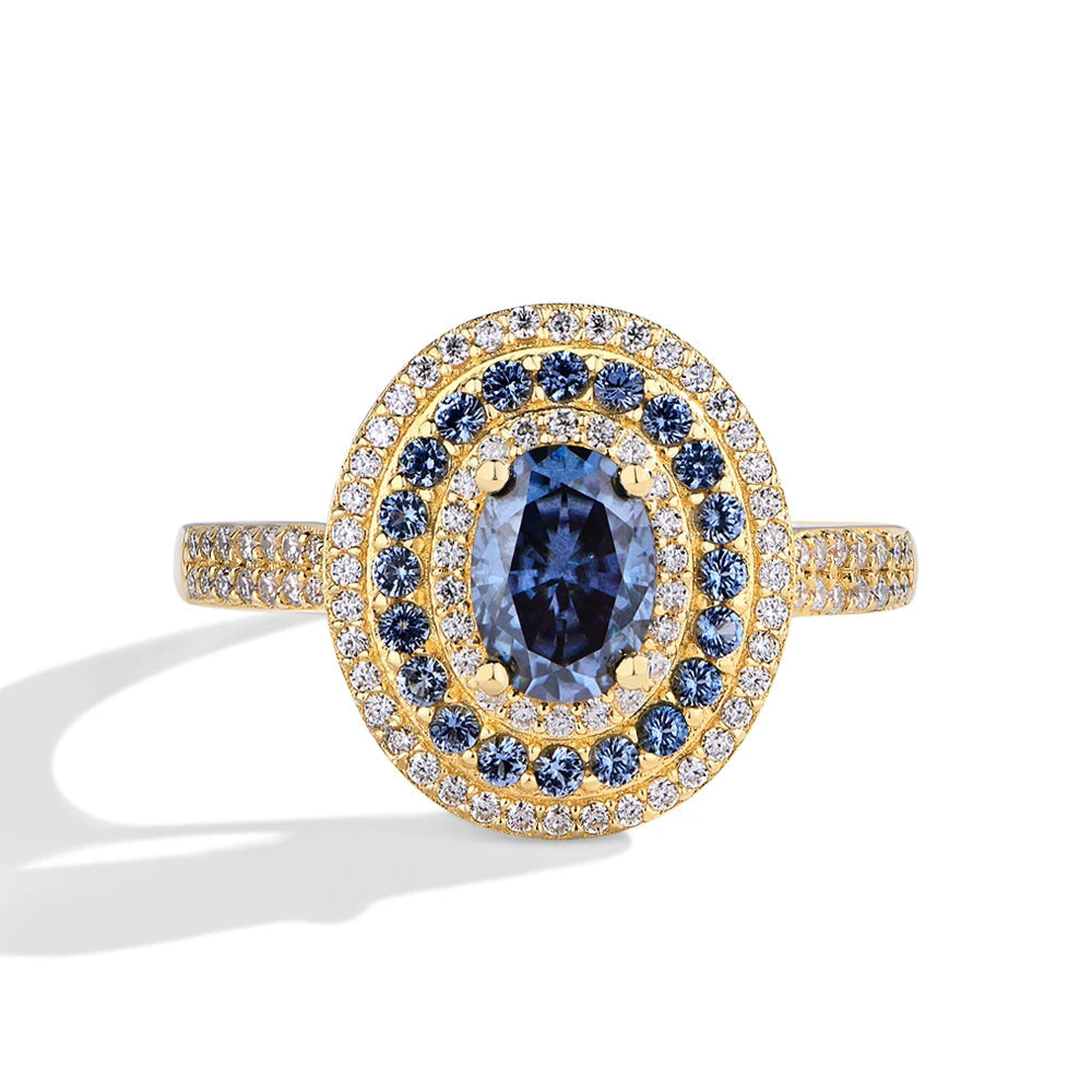 Oval Moissanite Ring