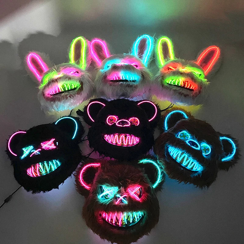 Glowing Bloody Animal Mask
