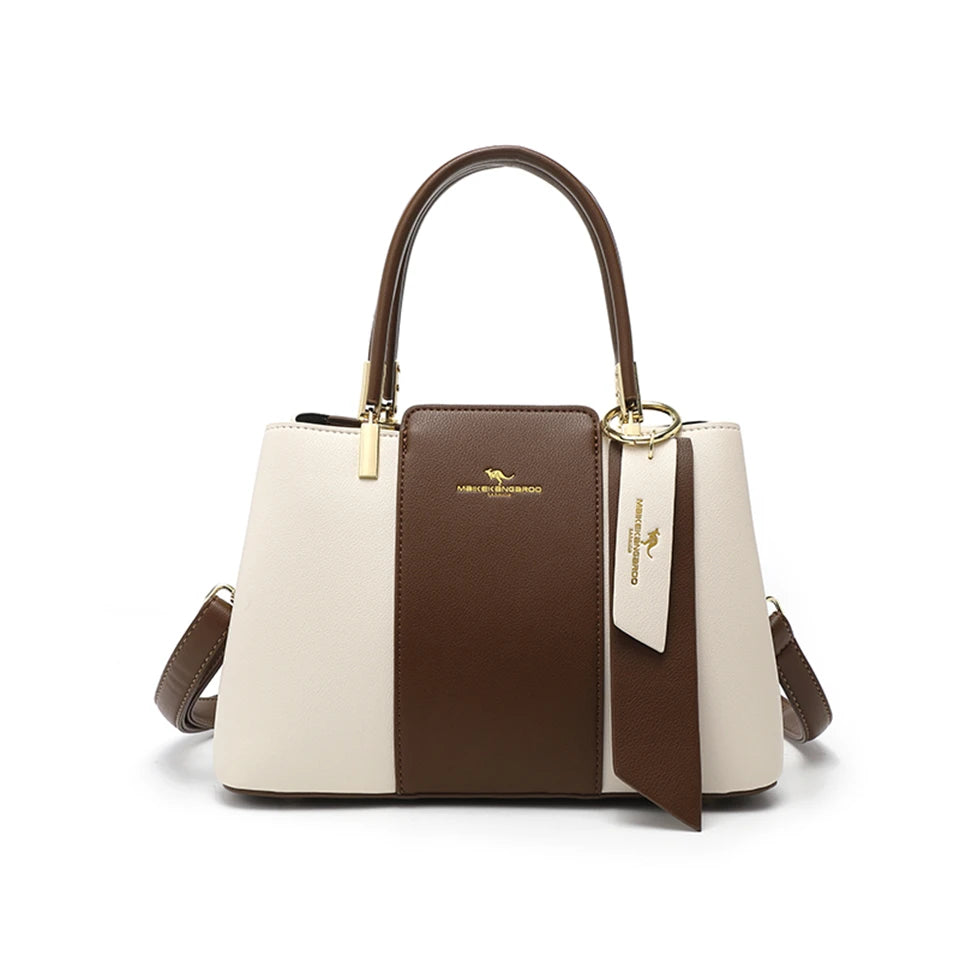 Microfiber Leather Crossbody Tote