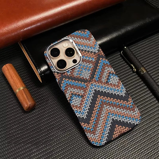 Carbon Fiber Grid Case for iPhone 17 Pro Max | 17 Pro | 16 Pro Max | 16 Pro | 15 Pro Max | 15 Pro