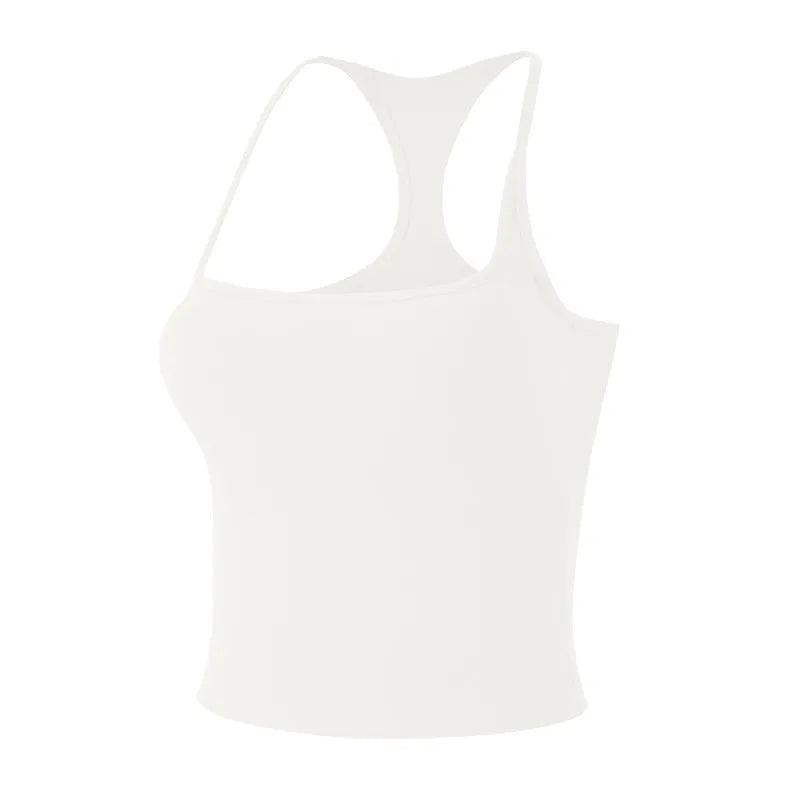 Thin-Strap Backless Yoga Tank