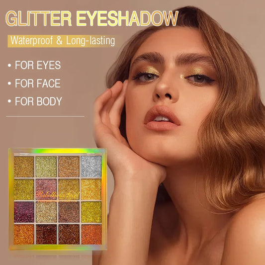VERONNI 16 Color Glitter Palette