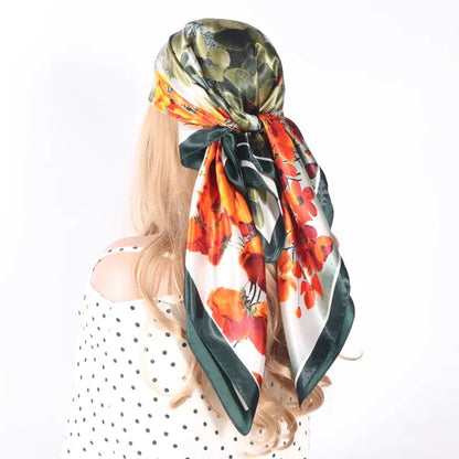 Silk Shawl Satin Square Scarf