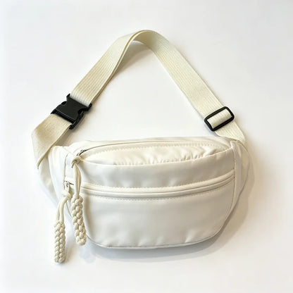 Contrast Nylon Chest Bag