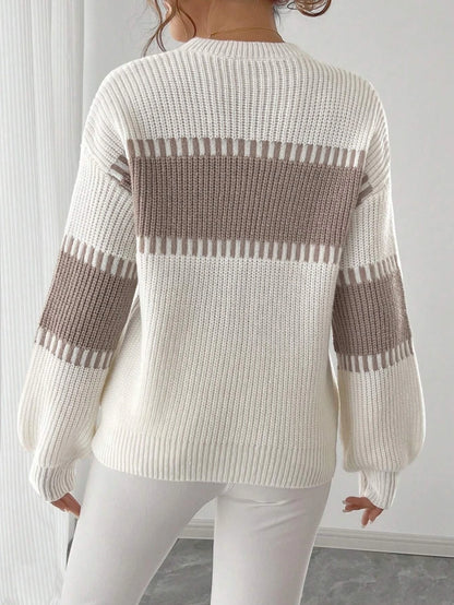 Straight-Cut Round Neck Pullover