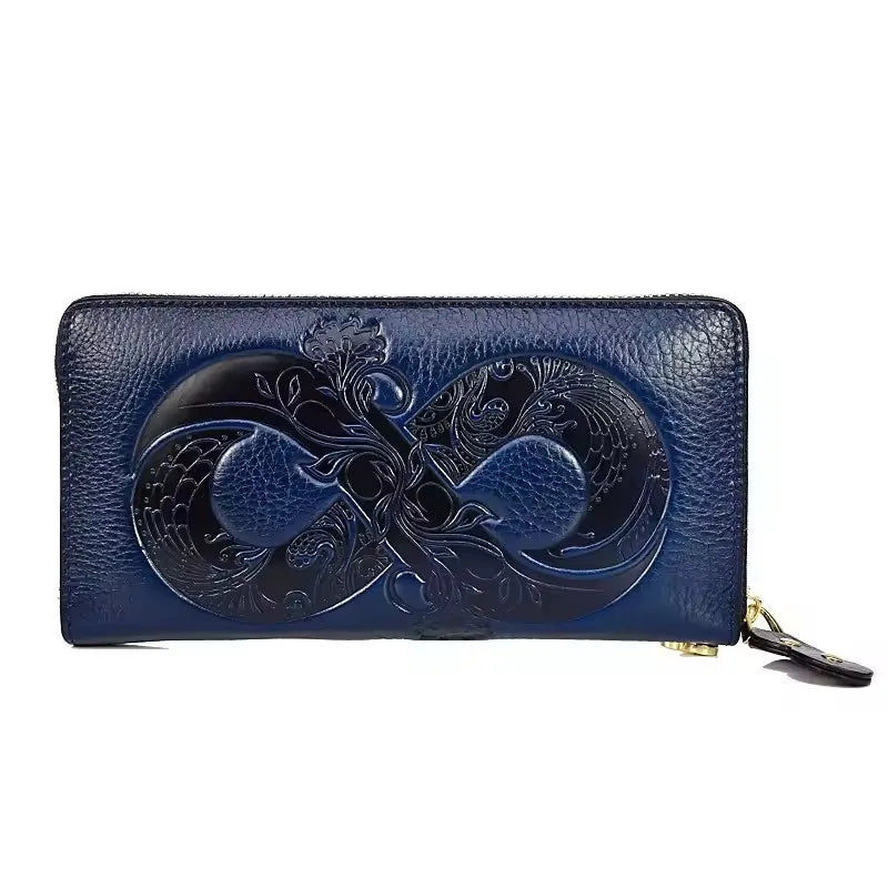 Floral Leather Wallet