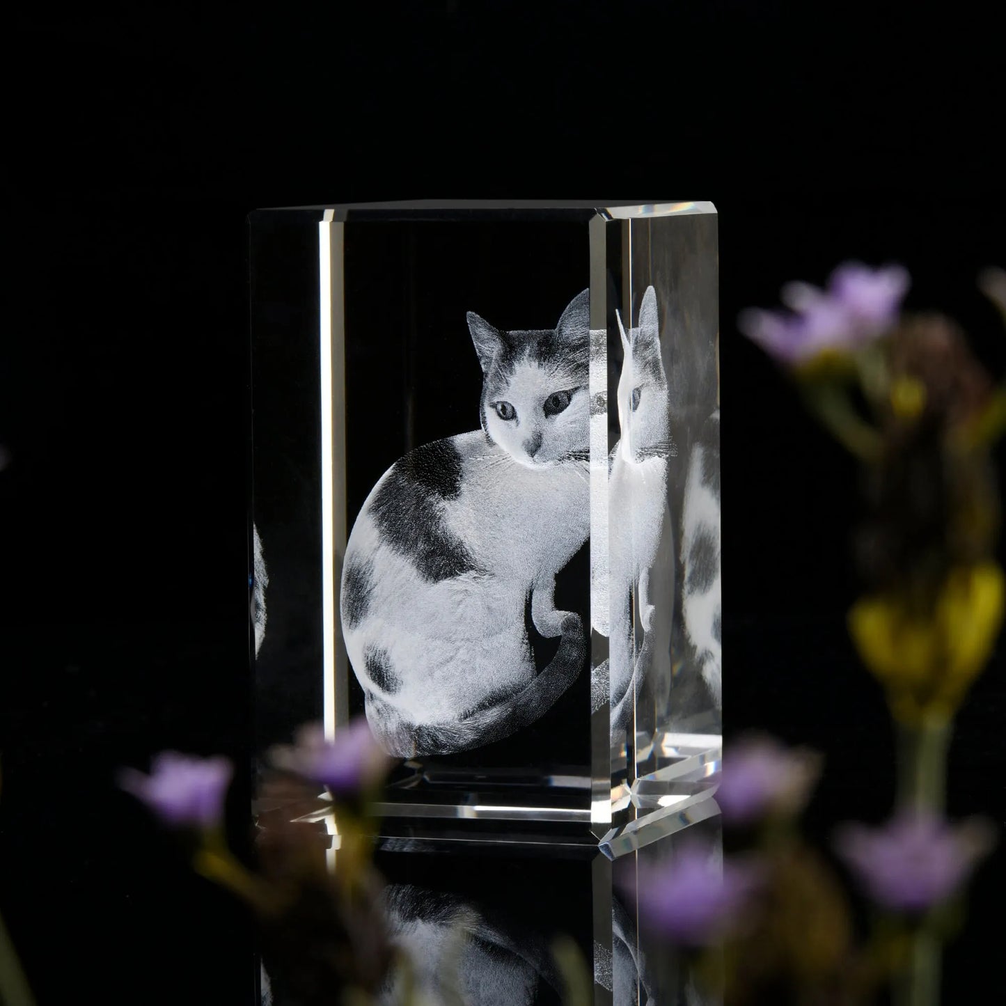 Custom Crystal Cube Photo Frame