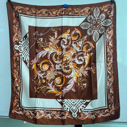 Square Silk Scarf 90cm Print