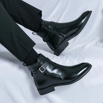 Waterproof Leather Riding Boots