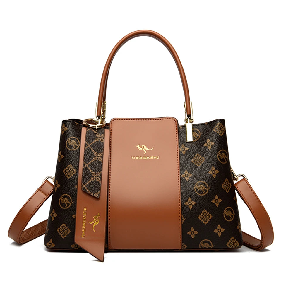 Microfiber Leather Crossbody Tote