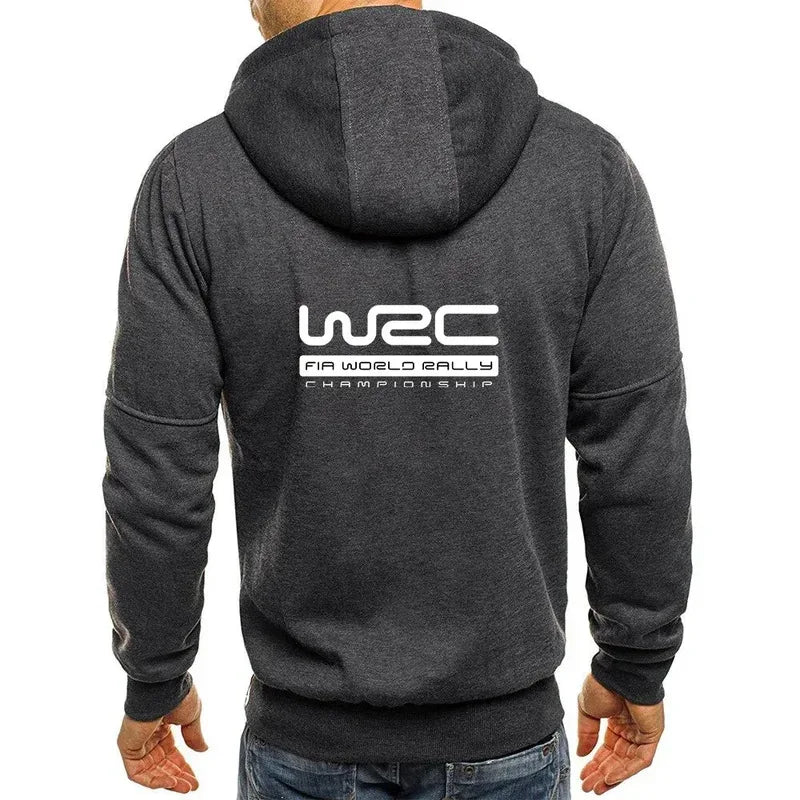 Logo Print Zip Hoodie