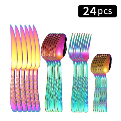 24pc Stainless Steel Cutlery Set