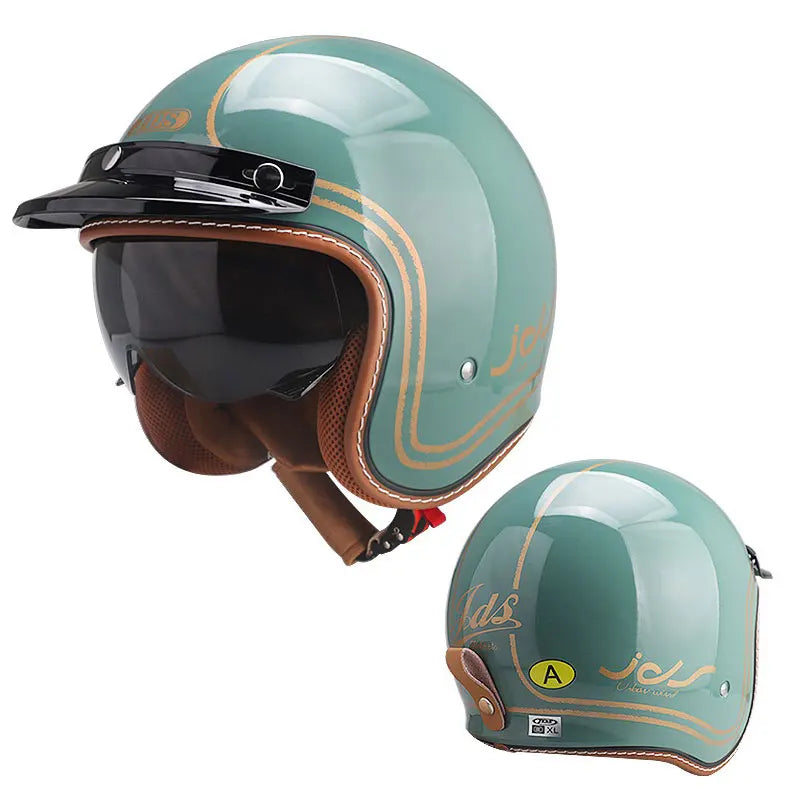 3/4 Open-Face Vintage Jet Helmet