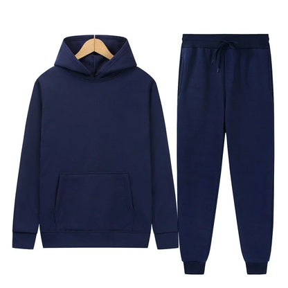 Women Two-Piece Zipper Hooded Tracksuit
