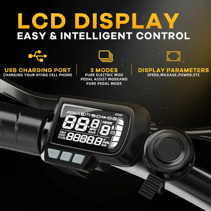 1000W Folding Fat Tire Electric Bike