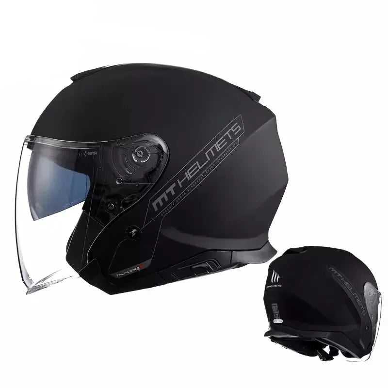 MT Thunder Double-Lens Jet Helmet