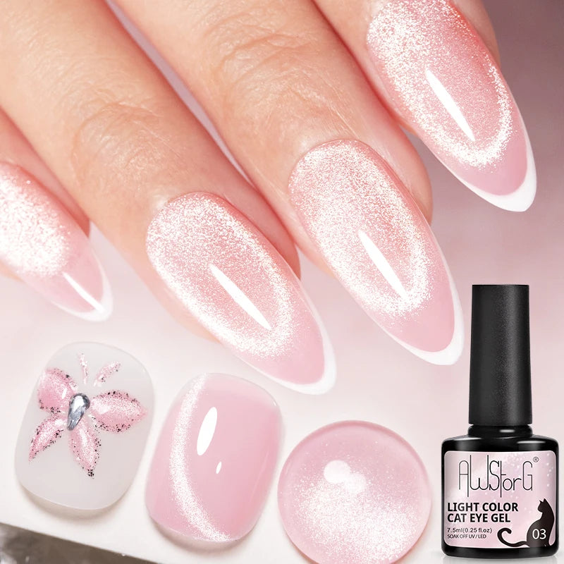 Pink Cat Eye Gel Polish