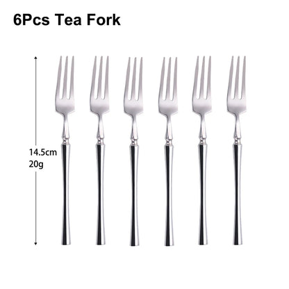 Metal Solid Color Spoon Set