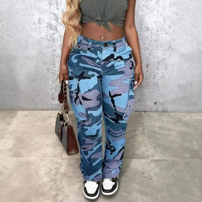 Camouflage Multi-Pocket Cargo Pants