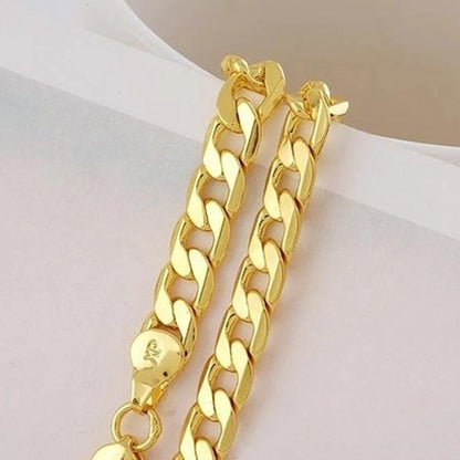 18K Gold Cuban Chain Necklace