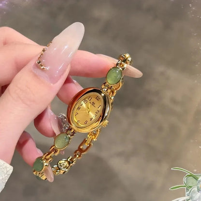 Jade Oval Watch