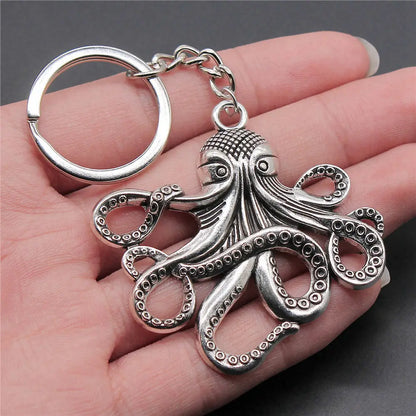 Seahorse Octopus Mermaid Keychains Nail