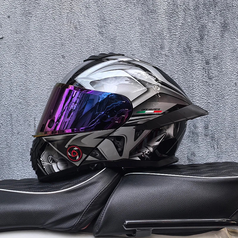 ORZ-B08A Glossy Mecha Racing Helmet